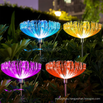 Solar Jellyfish Flowers Decorative Lights 7 Color Changing Waterproof Solar Garden Light